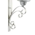 thumbnail image 5 of DecMode Silver Metal Wall Sconce, 5 of 9