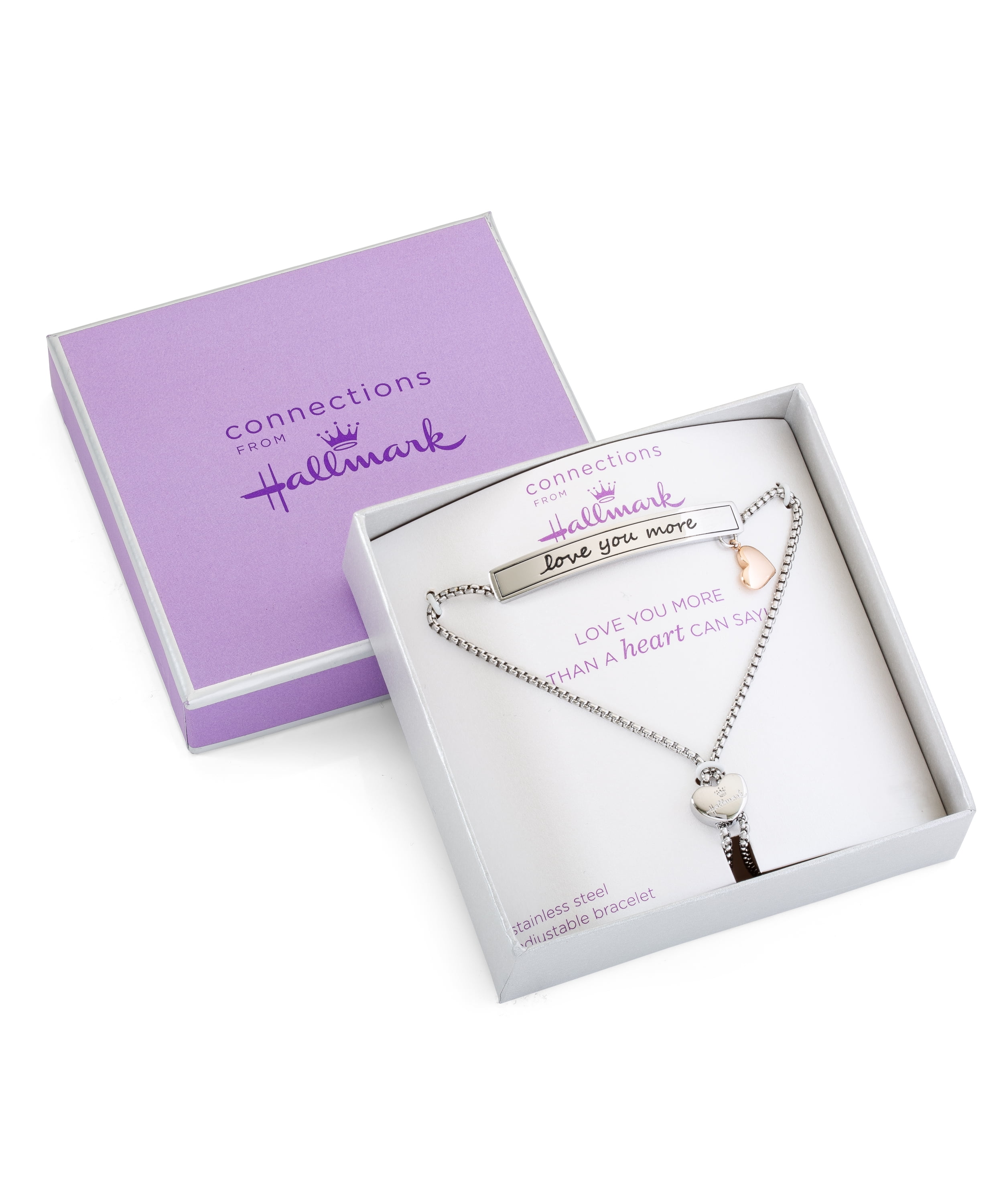 Connections From Hallmark Connections From Hallmark Stainless Steel I Love You More Lariat Bracelet Walmart Com Walmart Com Connections From Hallmark Connections From Hallmark Stainless Steel I Love You More Lariat Bracelet Walmart Com Walmart Com