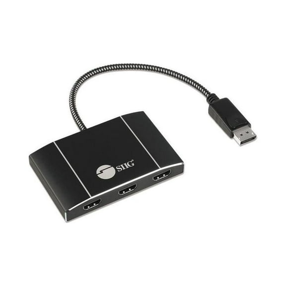 8K 1x3 DisplayPort 1.4 to HDMI MST Hub Splitter