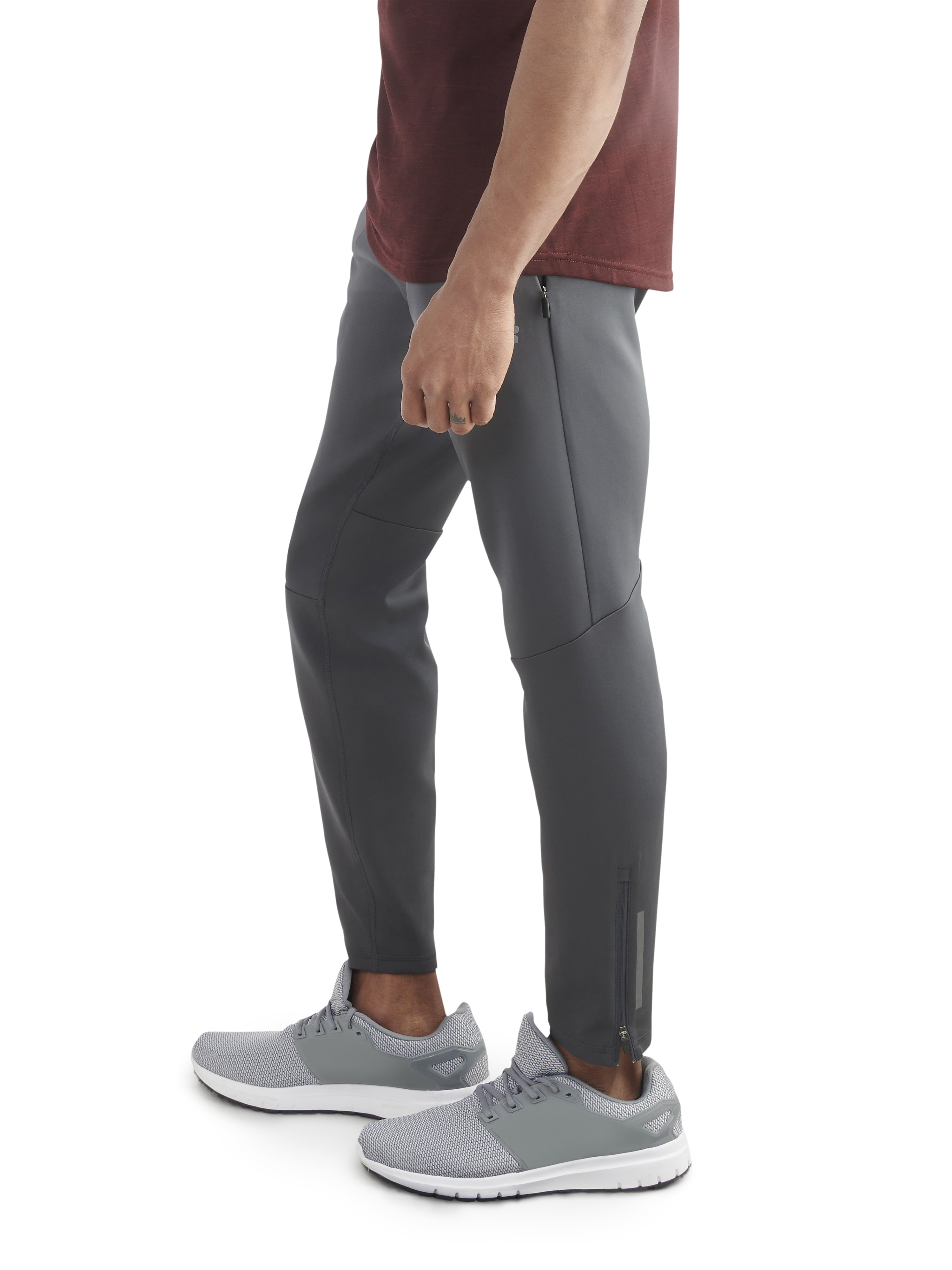 russell men's and big men's active slim knit pants