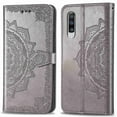 thumbnail image 2 of Dteck Magnetic Shock-Proof Premium PU leather wallet Case with Kickstand and Flip Cover For Samsung Galaxy A70, Gray, 2 of 3