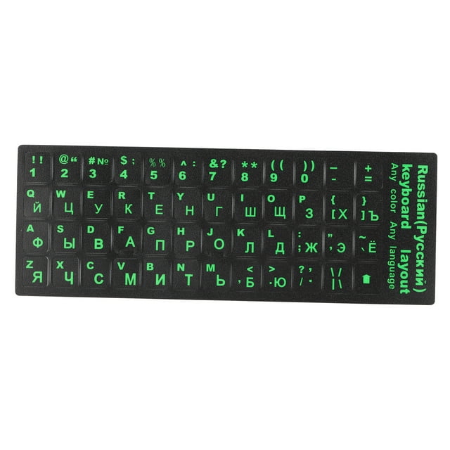 Russian Keyboard Sticker, Keyboard Sticker Dedicated Dustproof Glue Firmly Waterproof For Desktop For PC For Laptop