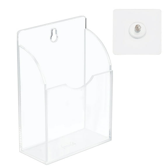1pc Transparent Acrylic Wall Mounted Storage Display box Display Stand Clear 95x46x135mm