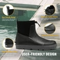 thumbnail image 3 of Deck Boots for Men's,Ankle Rubber Rain Boots Waterproof Anti-Slip Waterproof Shoes,Rubber Outdoor Fishing Boating Boots Water Work Shoes for Men, 3 of 6