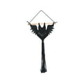 thumbnail image 4 of Macrame Wall Hanging Tapestry Halloween Pattern Handmade for Farmhouse Black 30x50cm, 4 of 9