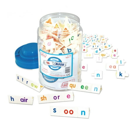 UPC: 0856258003344 | Phonics Tri-Blocks Tub Junior Learning for Ages 5-6 Kindergarten 1st Grade Learning Language Arts Perfect for Home School Educational Resources