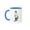 Blue/White, variant on 3drose, Windsurfer Surfing to His Right, 11oz Two-tone Red Mug