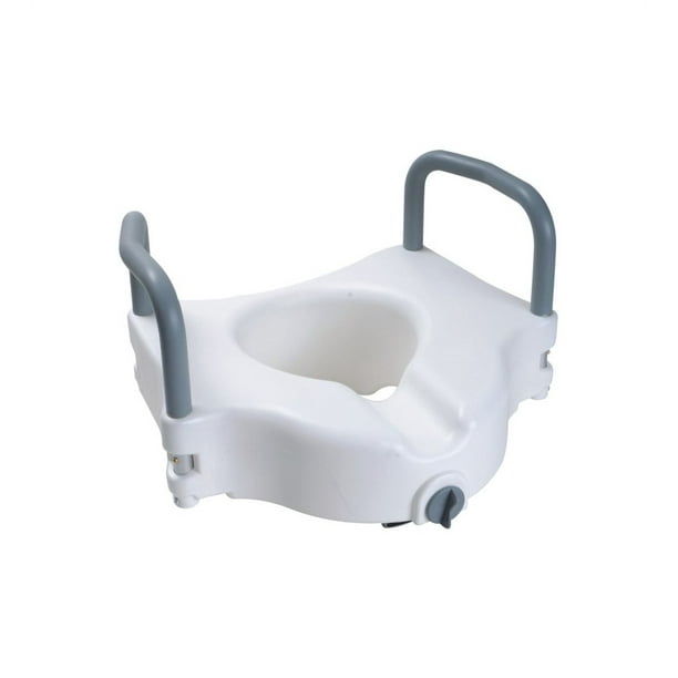 Elevated Toilet Seat With Padded Removable Hand Rails One Year