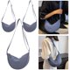 thumbnail image 5 of (Doble Por La Mitad para Caber en El Paquete) Bolso Bandolera para Mujer Color Sólido E Informal A La E2012 Lake Blue, 5 of 8