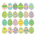 thumbnail image 3 of Tachiuwa 24Pcs Easter Egg Ornaments Wood Easter Egg Hanging Decoration Art DIY Crafts Easter Egg Pendants for Crafting Women Mommy Men, 3 of 10