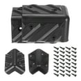 thumbnail image 1 of 8 Pcs Speaker Cabinet Corners Protector 48x48x80mm Plastic Stackable Guard Wrap Angle Case Edge Box Protection with 32 Pcs Screw, 1 of 7