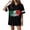 Black Short Sleeve, variant on Mexico Soccer Jersey for Women Crew Neck Country Name Print Classic Tops Short Sleeve Comfy National Flag Color Block Print Tshirt Spain Brazil Argentina France Germany Portugal Dark Green M
