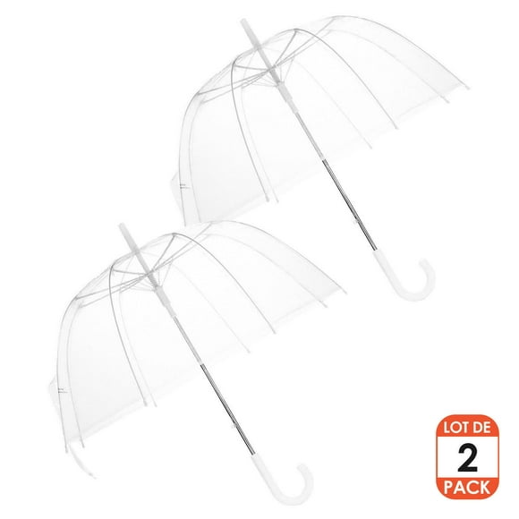 Parapluie à Bulles Transparentes, Parapluie de Pluie Transparent Coupe-Vent pour Femmes et Filles, Parapluie de Décoration de Mariage