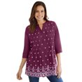 thumbnail image 4 of Woman Within Women's Plus Size Embroidered Cotton Tunic, 4 of 6