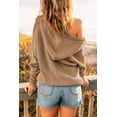 thumbnail image 3 of Redhotype Elegant Zipper V-Neck Hoodie, Drop Sleeves, Versatile All-Day Chic, 3 of 8