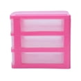 thumbnail image 4 of Mini translucent Drawer type plastic Storage Box red 3 Layers, 4 of 5