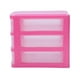 thumbnail image 4 of Mini translucent Drawer type plastic Storage Box red 3 Layers, 4 of 5