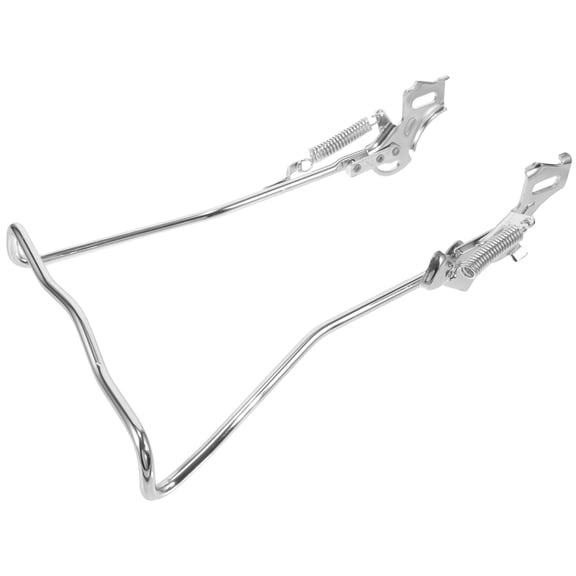 FUTUREORYY 1Pack Non Slip Feet Bike Kickstand Silver Steel Double Stand Design for Cyclists in City Riding