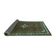 thumbnail image 2 of Ahgly Company Indoor Rectangle Persian Turquoise Blue Traditional Area Rugs, 8' x 10', 2 of 4
