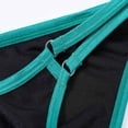 thumbnail image 5 of TANBOM Men's Comfortable Triangle Thong Nylon Underwear Purple/White/Black/Gray M 4-Pack, 5 of 6