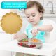 thumbnail image 2 of Plato de cena para niños, plato suave de silicona para niños pequeños, vajilla de entrenamiento para bebés, bandeja de comida complementaria para niños, suministros para comer, amarillo Sweethay BA000379-01, 2 of 7