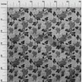 thumbnail image 3 of oneOone Cotton Cambric Gray Fabric Floral Craft Projects Decor Fabric Printed By The Yard 56 Inch Wide, 3 of 5