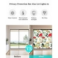 thumbnail image 4 of Window Privacy Film Red Mushrooms Stained Glass Window Film Decorative Sun Block Window Cover Spring Summer Botanical Farmhouse Window Clings Static Adhesive Sticker for Bathroom 29.5"x78.7", 4 of 7