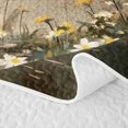 thumbnail image 5 of Erosebridal Cartoon Ghost Reading Twin Quilt Set 2 Pieces,Halloween Flowers Butterflies Twin Coverlet Set,Green,1 Bedspread and 1 Pillowcase, 5 of 7