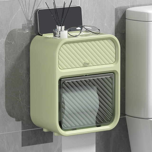 Xihbxyly Caja de Pañuelos Escandinava, Organizador de Cajones Transparente, Elegante Material Plástico, Ideal para Sala de Estar U Oficina, Práctica y Compacta, Tamaño 22 X 17,5 X 12 Cm, Fácil Acceso