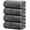 Dark Grey, variant on General Pack of 4 Extra Large Bath Towels 30 x 60 Inches, 100% Cotton, Larger & Lighter Weight, Quicker to Dry, Super Soft and Absorbent, Perfect for Bathroom, Blue