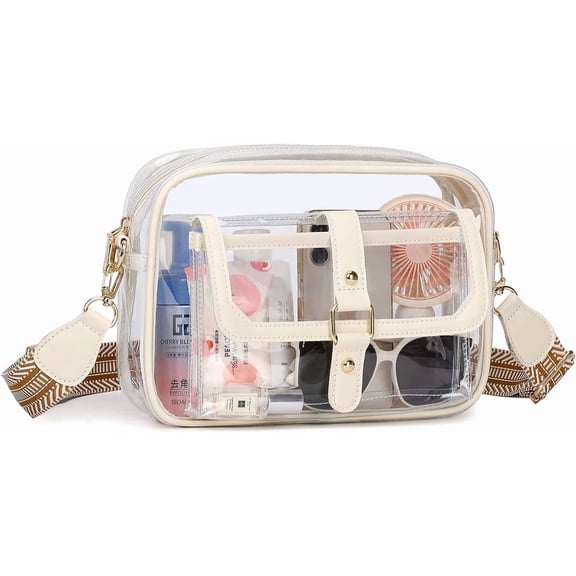 Clear Bag for Stadium Events, Clear Purses for Women, Small Crossbody Purse for Concerts Events Festivals