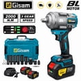 thumbnail image 2 of 2000N.M Brushless Cordless Impact Wrench 1/2 Inch Electric Screwdriver Power Tool 18V, 2 of 7