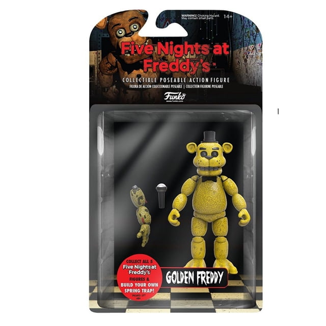 Figura de acción de Freddy articulado, de Funko (Five Nights at Freddy's), color dorado, 5 pulgadas Funko ARTICULATED ACTION FIGURE: FNAF