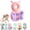 Pink Butterfly, variant on Head Protector Backpack, Adjustable Cartoon Animal Walking Cushion Backpack, Soft Wearable Plush Pad for Supervised Walking Practice, Elephant Design, 18M+