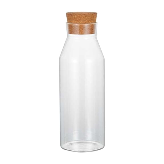 Glass Tea Jar Glass Jar Glass Storage Jar Cork Storage Jar Coffee Kitchen Sealing Jar Glass Bottle