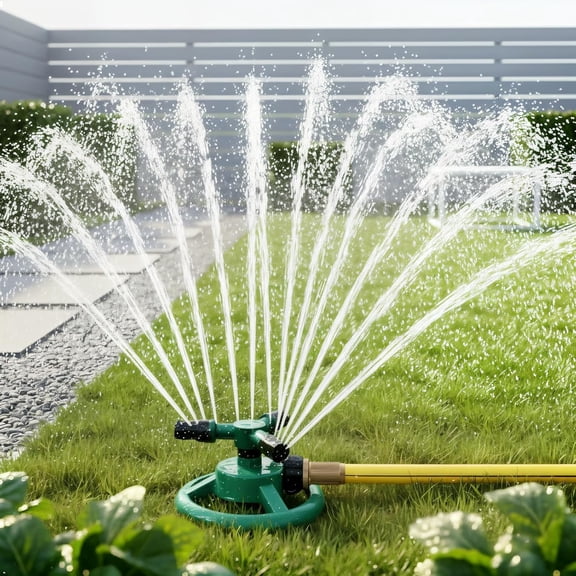 Sprinklers for Yard, 2026 New Automatic 360 Degree Rotating Lawn Sprinkler for Large Yard Area, Sprinklers for Kids and Pets Playing(Q)