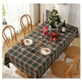 thumbnail image 3 of Topboutique Christmas Tablecloth New Year's Eve Vintage Checkered Decoration Tablecloth Rectangle Table Cover Perfect for Party Kitchen Dinner TableTopper 55*79 inch,Christmas Decorations, 3 of 8