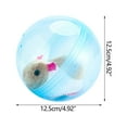 thumbnail image 3 of MeetYTOYS 5 Inch Hamster Running Ball, Pet Small Animals Exercise Running Toys, Medium, Clear, Christmas Clearance Gifts for Kids, 3 of 4