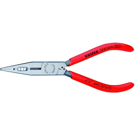 UPC: 0843221002473 | Knipex Electrician Pliers 4 In 1 Plastic Coated Handle 6.25