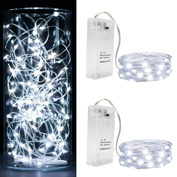 HOMIE&SUNSHINE 16ft 50LED Fairy Lights Battery Operated,Multicolor Lights for Homie Party Wedding Christmas Decro