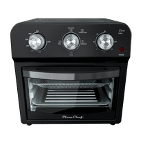 12.5 Quart Air Fryer Convection Toaster Oven, 1500W, 4 Cooking Modes, 7-in-1 Multifunction with Roast, Bake, Grill, Broil, Toast, Dehydrate, Defrost, Stainless Steel, Black