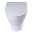 thumbnail image 1 of Eago R-332SEAT Replacement Soft Closing Plastic Toilet Seat, White for WD332, 1 of 1