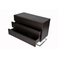 thumbnail image 2 of Pangea Home Harper Modern Wood Veneer & High Polished Steel Dresser in Espresso, 2 of 3