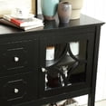 thumbnail image 5 of Resenkos 52" TV Stand Console for up to 60 inches Television, 2 Drawers Wood Entertainment Media Center with Open Storage Shelf in Black, 5 of 7