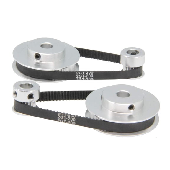 MOMOJIA Timing Belt Pulley Kit GT2 60 Teeth 20 Teeth Reduction Belt Width 6mm Bore 5mm