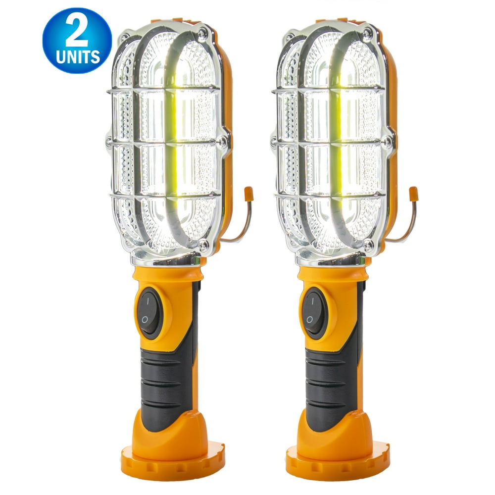 2 Handy Cordless Ultra Bright LED Work Light Base, Hands