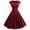 Wine, variant on Clothing Dresses for Women 2026!Women's Fashion Casual V-Veck Short Sleeve Solid Color Knee Length Dress Women's Casual Dress