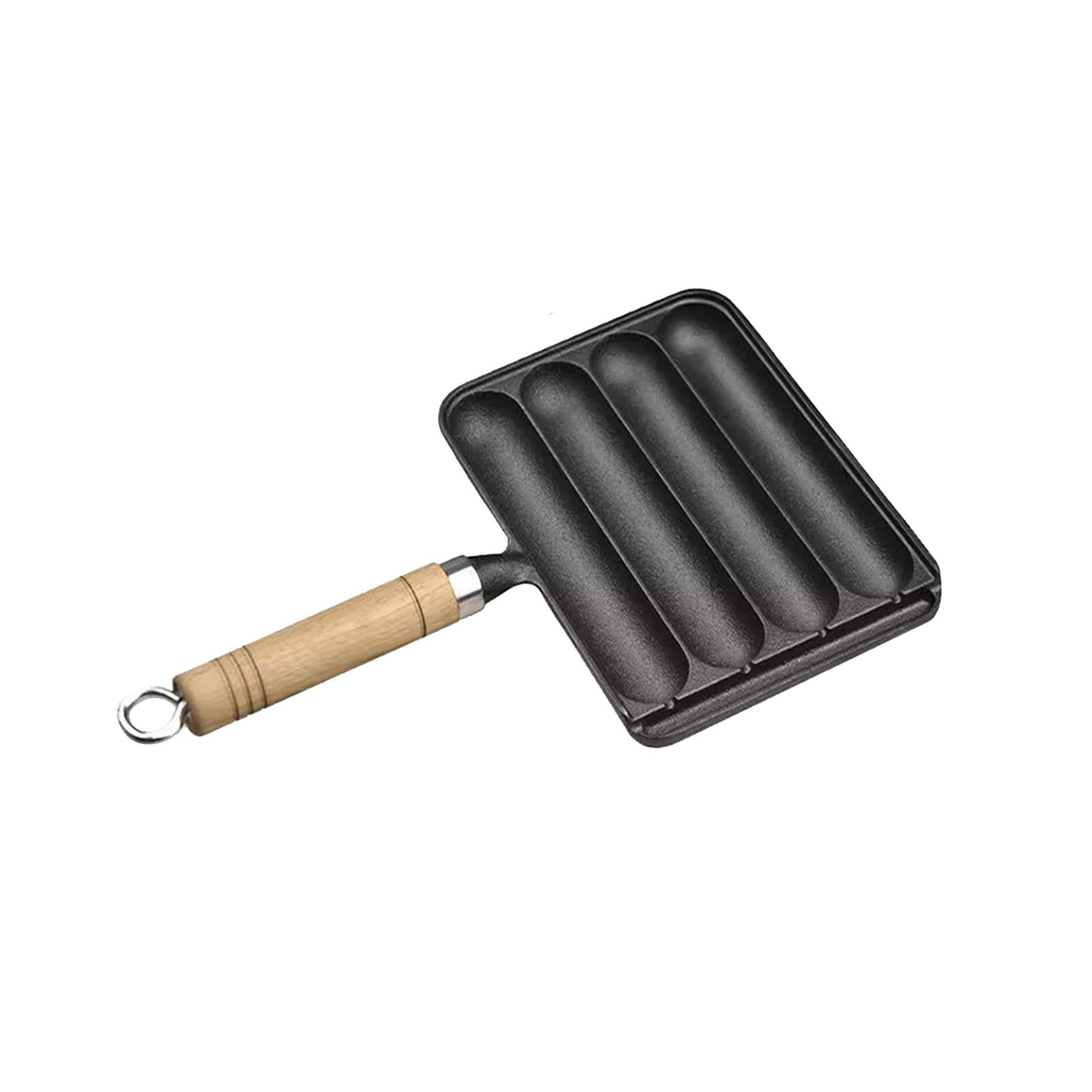 Sausage Pan Homemade Nonstick Corn Dog Grill Pan for Kitchen All Stovetop Baking Square