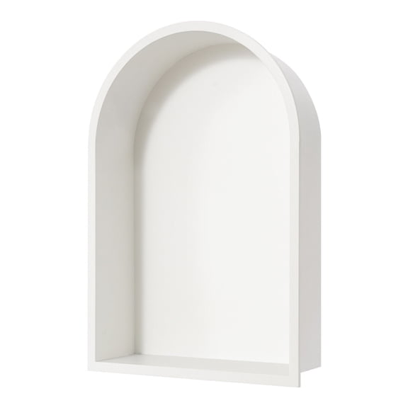 Premium Stainless Steel Wall Niche - Modern White Recessed Shelf for Bathroom & Living Room (13.1"x19") - Waterproof & Easy Clean