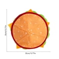 thumbnail image 3 of Sombrero con forma de hamburguesa | Atrezzo divertido para fiesta de disfraces | Material de la bandada blanda | Multicolor 13,77x13,77 pulgadas | Decoración de Halloween | Accesorio fotográfico, 3 of 6